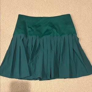 Elegant Green Pleated Skort